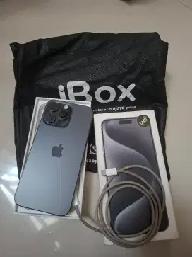 Iphone 15 pro max 256gb Black Garansi Ibox Aktif