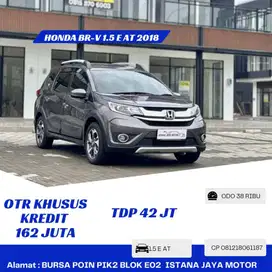 Km 38rb Honda BR-V 1.5 E AT NIK 2018 Abu