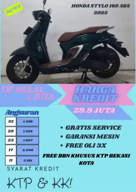 HONDA STYLO 160 ABS 2025 BISA CASH DAN KREDIT