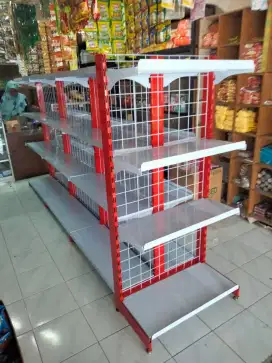 Rak toko sembako Rak supermarket Rak besi minimalis Rak susun murah