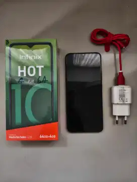Infinix HOT 10 PLAY 4/64 mulusssss rawatan pemakaian ibu-ibu