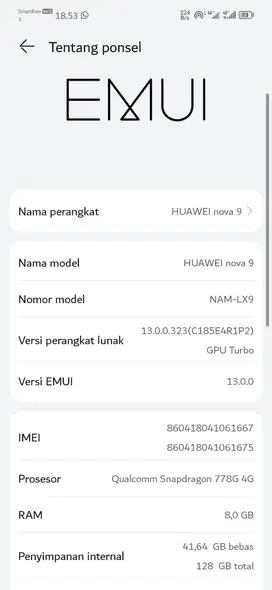 Huawei nova 9 8/128 inter