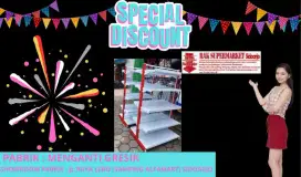 Rak minimarket Gondola dobel