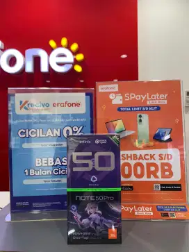 Infinix Note 50 Pro (8/256GB) - Kredit cukup bawa KTP saja !!