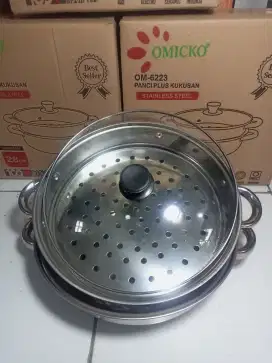 Panci kukus dinsum 2 susun stainless