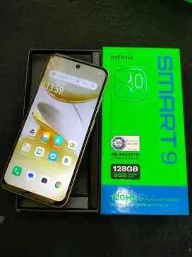 Infinix Smart 9 4+4/128GB Mulus Fulset No minus Istimewa