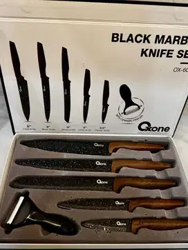 Pisau Set (Black Marble Knife Set)