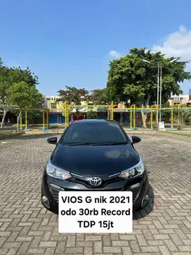 Toyota Vios 2021 G tdp15jt 2022 hitam/ 2020 odo 30rb record