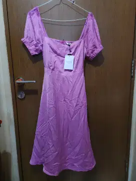 *Brand New*SEUTAIL Bielle Dress Gaun Midi Lengan Puff