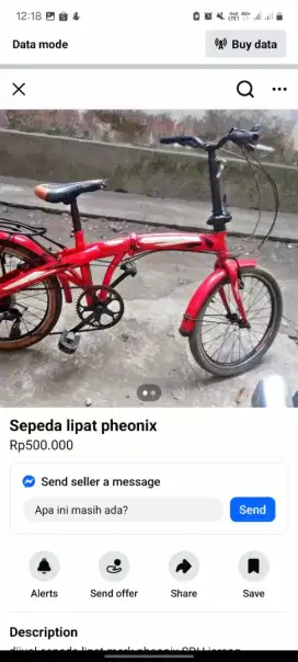 Sepeda lipat pheonix 20