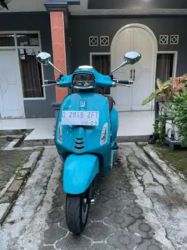 Vespa Sprint I Get Abs Blue Audace Low Kilometer