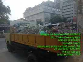 Tukang buang puing sampah dll