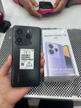 Redmi note 14 5G . Ram 8+256. Bisa kredit bunga mulai 0%