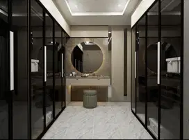 Interior desain kitchen set kamar set wardrobe lemari backdrop tv