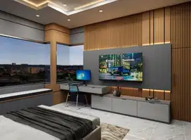 Interior desain kitchen set kamar set wardrobe lemari backdrop tv