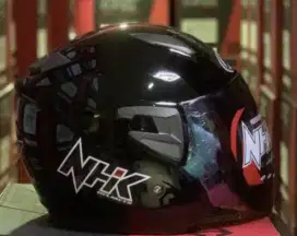 HELM NHK R7 Solid Black Glossy SV HELM HALF FACE