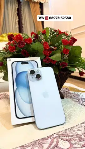 DIJUAL IPHONE 15 128 GB RESMI BUKAN INTER WARNA BIRU