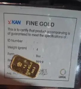 Dijual antam 4 gram retro