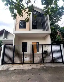 Rumah baru model scandinavian dekat pintu tol Pamulang Ciputat