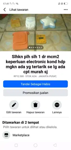 Slhkn plh slh 1 dr mcm2 alat electric serba guna mgkn ada yg tertatik