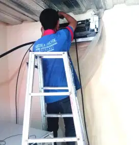 Perusahan cuci AC bongkar pasang kulkas pompa air dll