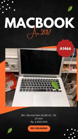 Macbook air 2017 13 inch A1466 (second)