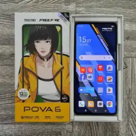 Tecno POVA 6 Ram 8/256 kondisi mulus terawat rumahan .