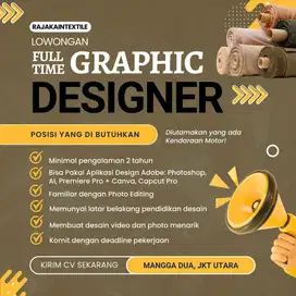 Dicari job graphic designer full time