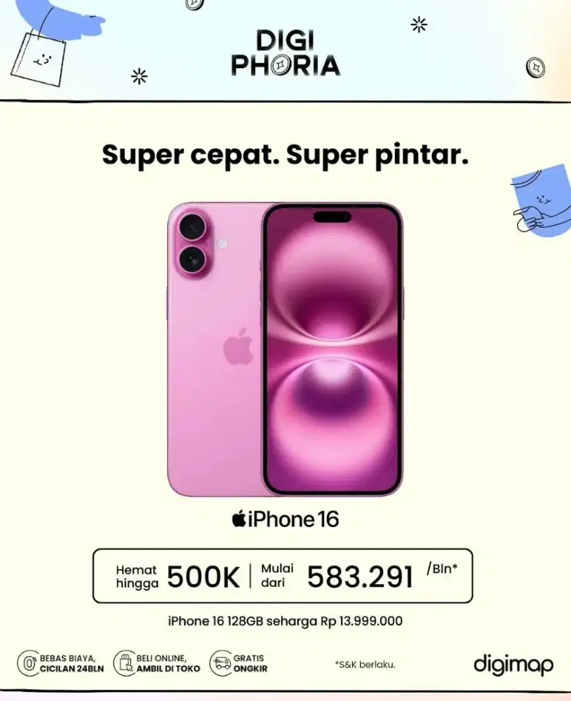 IPHONE 16 128 PINK