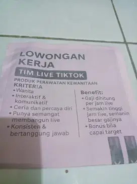Di cari untuk live di tiktok, jualan batu alam ,batu kalimaya ,