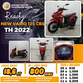 PROMO DP MURAH HONDA NEW VARIO 125 CBS TH 2022 MULUS BERGARANSI
