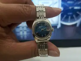Jam Tangan Wanita Automatic Seiko Blue Dial