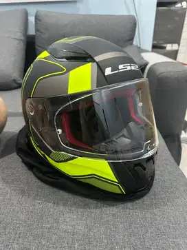 Helm LS2 Rapid Carrera Warna Kuning Neon Hitam