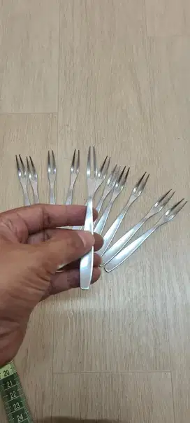 Garpu mini stainless premium tebal, garpu buah