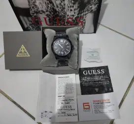 JUAL JAM TANGAN GUESS BLACK BARU MURAH