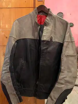 Original BMW Motorrad Vintage 80s Blue Leather Jacket