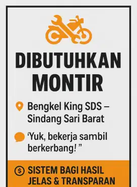 Lowongan Montir Motor – Cimahi Selatan