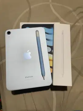 Ipad Mini 7 128gb + Apple Pencil Type C fullset masih garansi