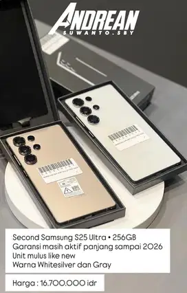 Second Samsung Galaxy S25 Ultra • 12/256 Gb SEIN