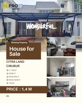 Citraland,Cilengsie, siap huni, harga terbaik