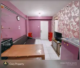 DISEWAKAN MURAH APARTEMEN GADING NIAS 2 KMR FURNISH BULANAN LT 08