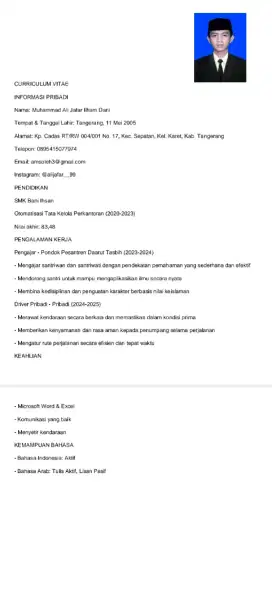 Ingin Melamar kerja
