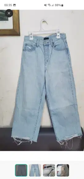 Preloved Jeans Kulot Uniqlo