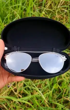 Kacamata Preloved Unisex - Lensa Silver Mirror + Hardcase
