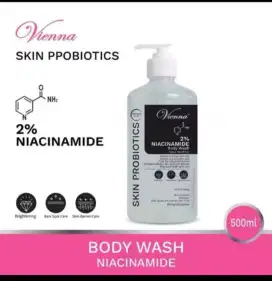Body wash*Vienna*SKIN PROBIOTICS, 2%NIACINAMIDE.