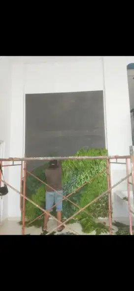 Decorasi taman vertical garden artficial sintetis
