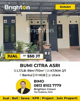Dijual rumah Banguntapan