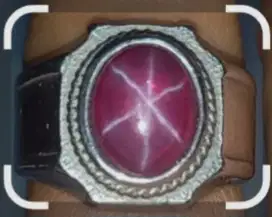 Cincin Batu Rubi Star