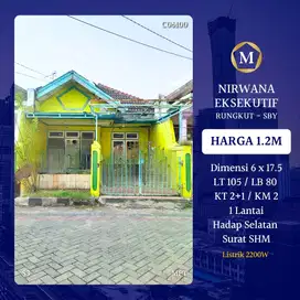 Rumah Murah Nirwana Eksekutif Wonorejo Rungkut dkt Stikom Kedung Baruk