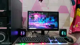 PC GAMING DESIGN + LCD 16 + RAM 8 GB + HD 500 GB + GAMES FILM APP